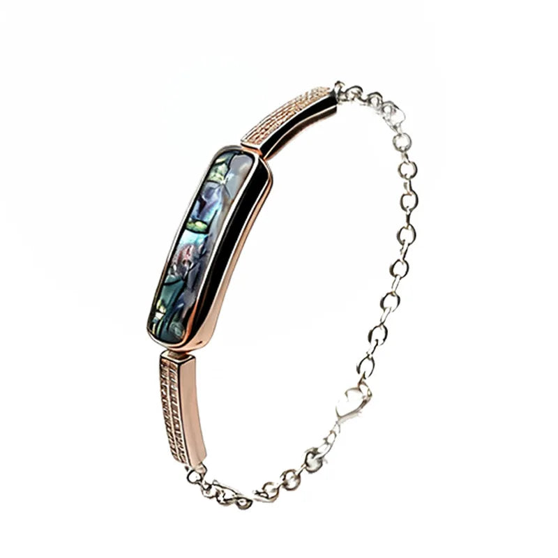 A01 Heart Rate Blood Oxygen Sport Sleep Monitor Stainless Steel IP68 Waterproof Fashion Luxury Ladies Smart Bracelet for Women