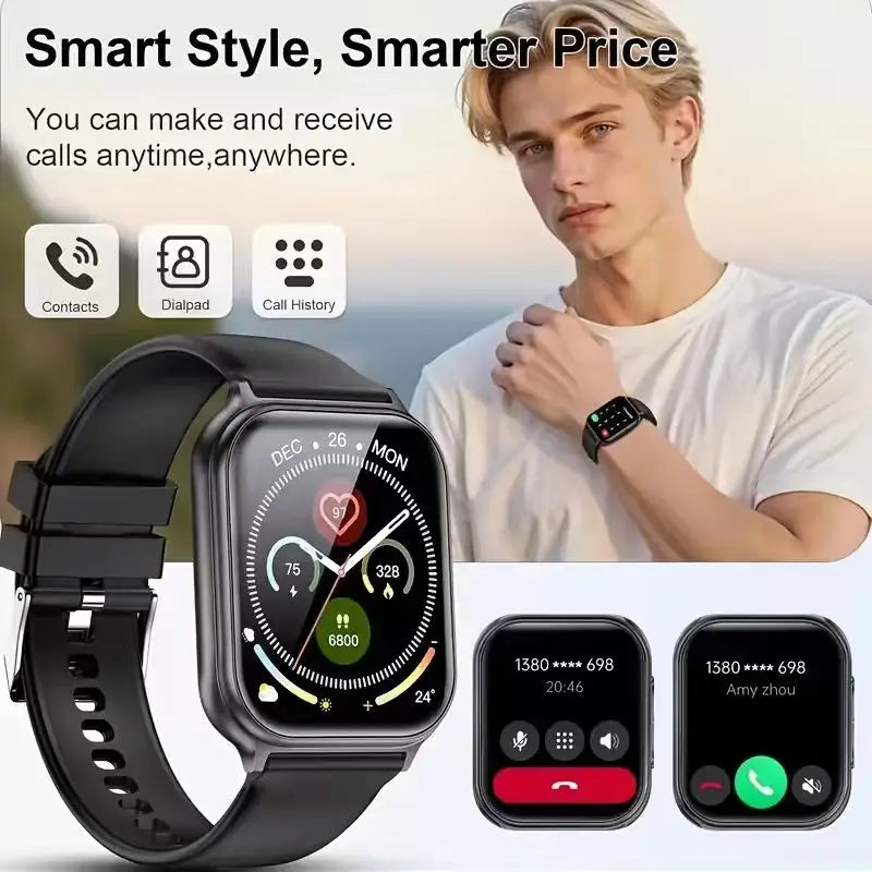 2026 smartwatch Bluetooth call IP68 waterproof, outdoor sports tracker, unisex, best gift