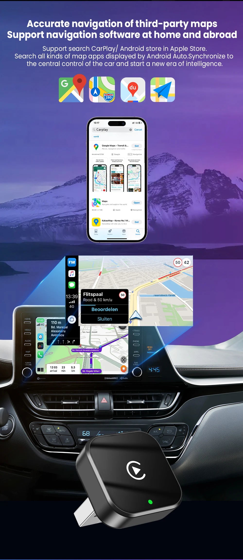 Wireless CarPlay & Android Auto Adapter
