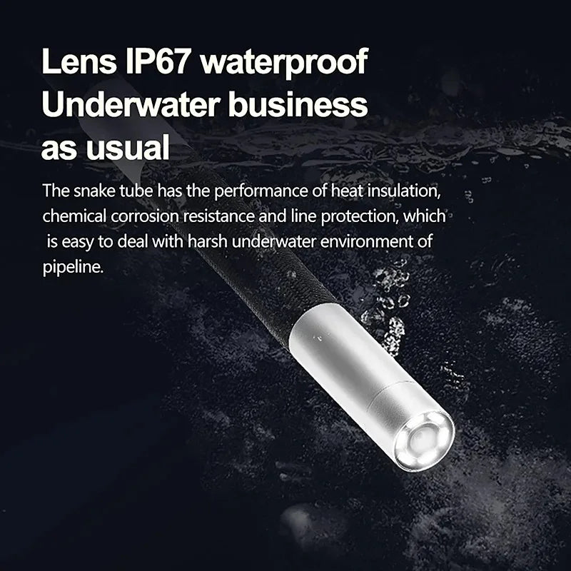 360 ° rotating dual-lens endoscope, 3.9/6.0MM 5-inch IPS endoscope inspection camera, automotive mechanical industrial endoscope