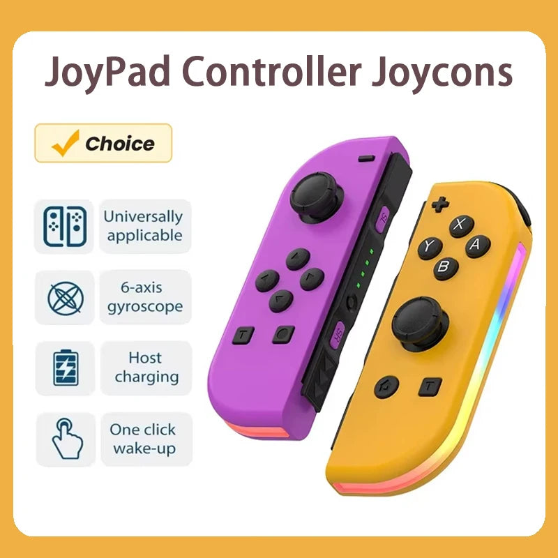 RGB Wireless Controllers for Nintendo Switch / OLED / Lite