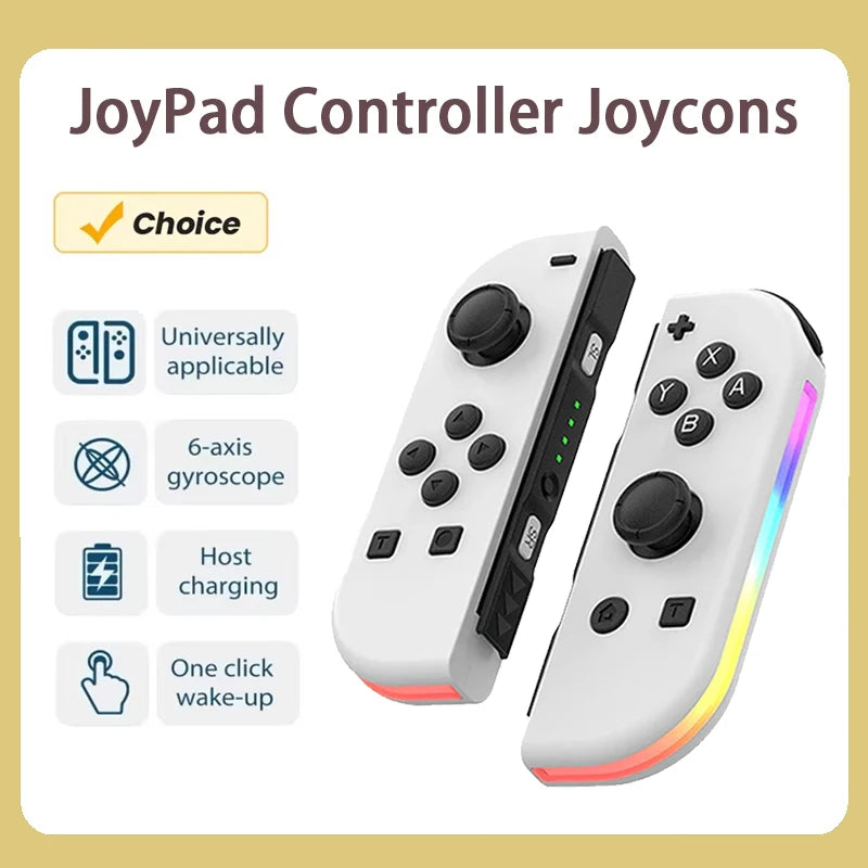 RGB Wireless Controllers for Nintendo Switch / OLED / Lite