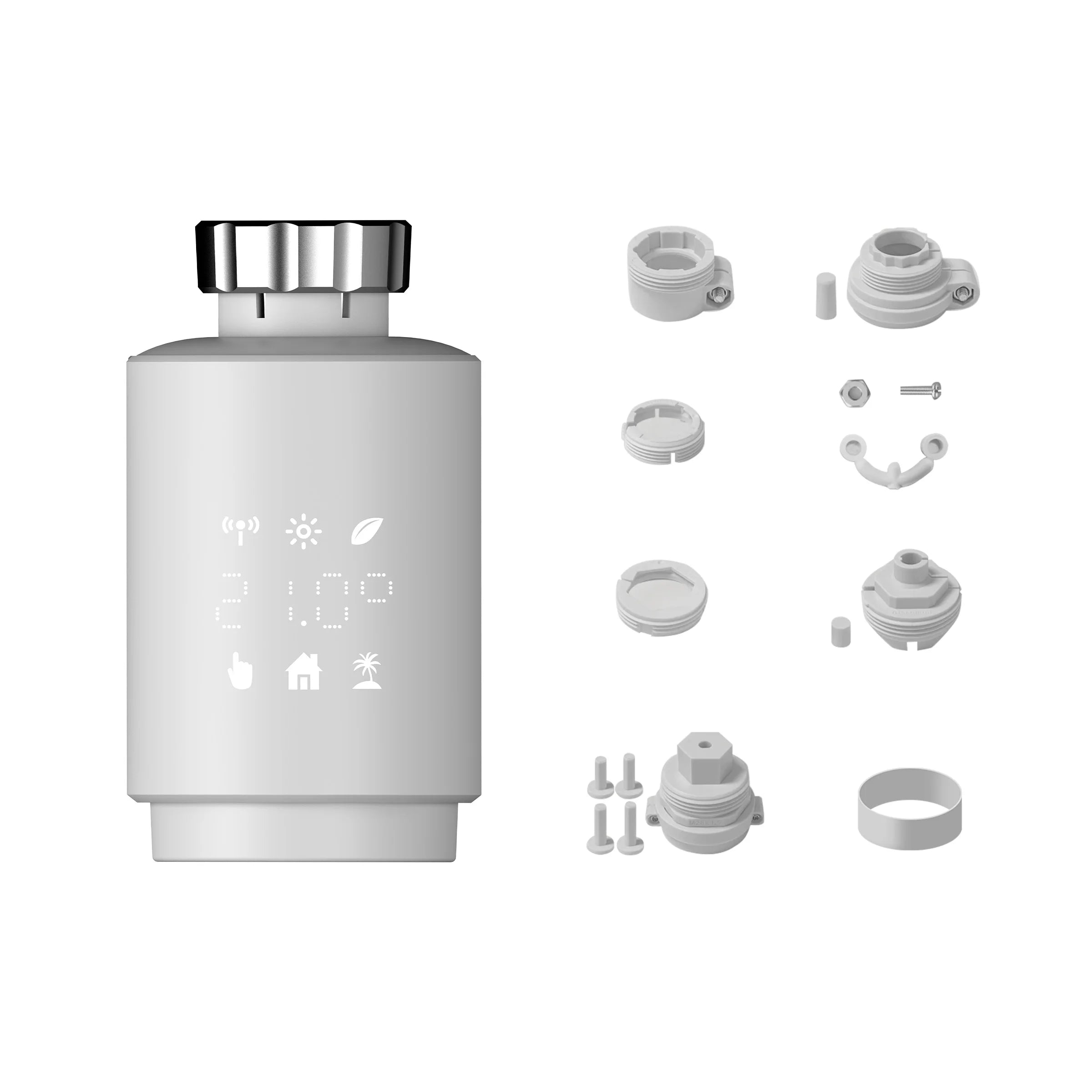 GIRIER TRV ZigBee Thermostatic Radiator Valve Tuya Smart Radiator Thermostat Programmable Temperature Controller Work with Alexa