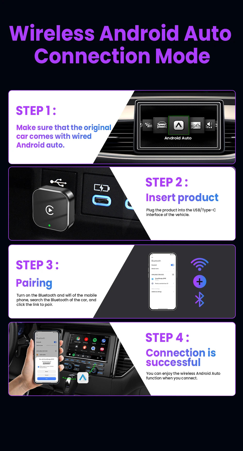 Wireless CarPlay & Android Auto Adapter