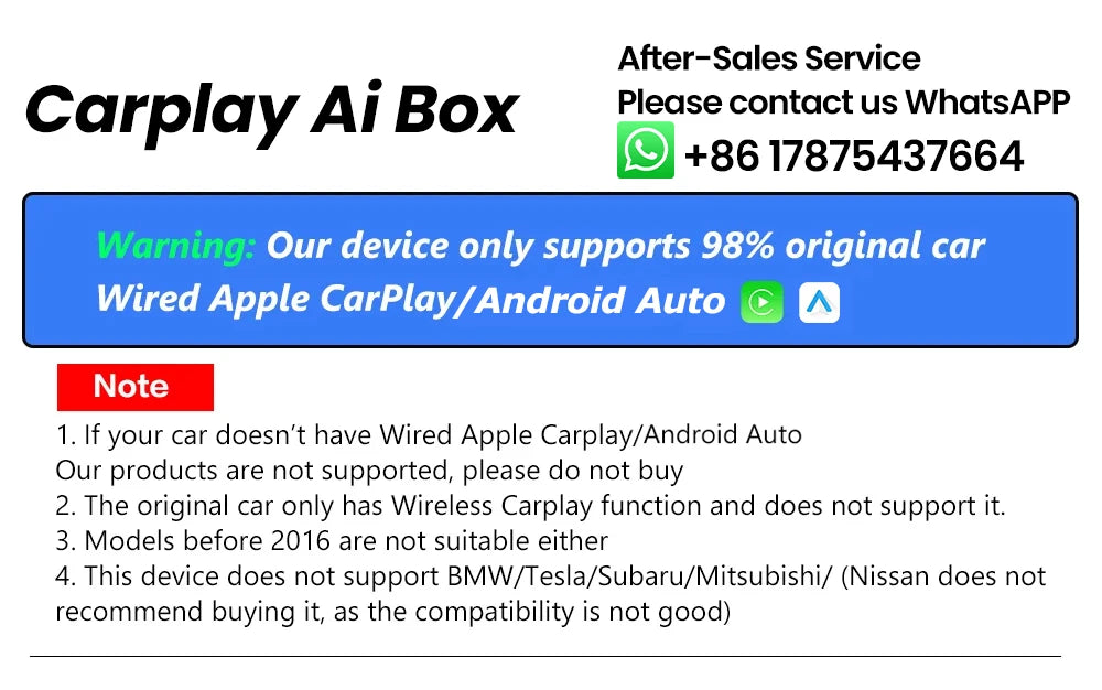 Wireless CarPlay & Android Auto Adapter