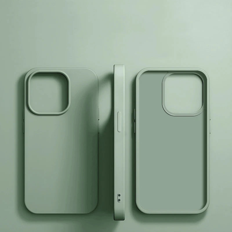 Luxury Liquid Silicone Phone Case for APPLE iPhone 11 13 12 14 15 16 Pro Max Cases for iPhone 17 Pro Shockproof Protector Cover