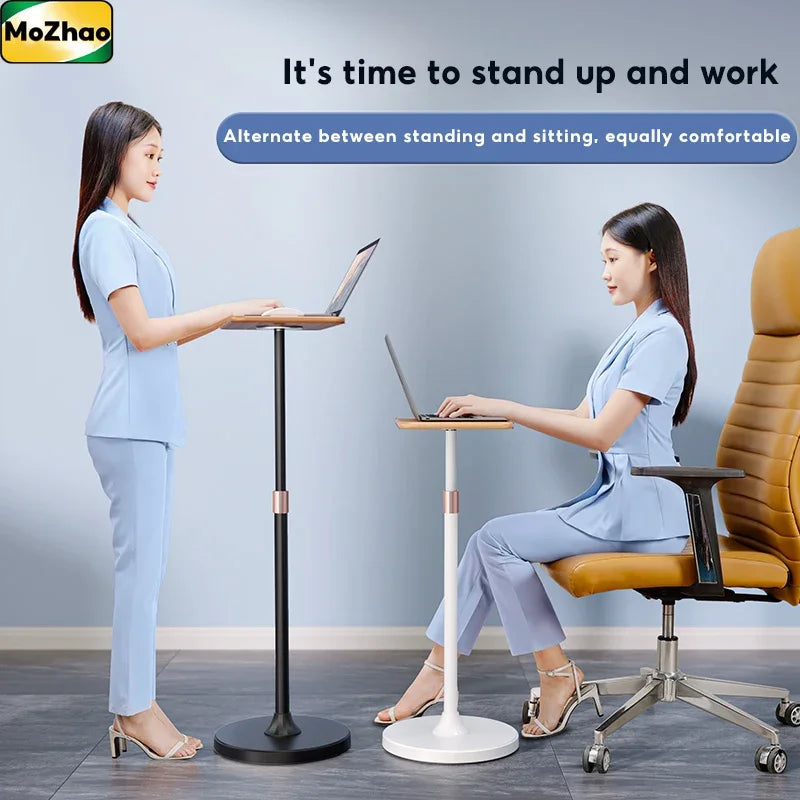 MoZhao Adjustable Laptop Stand Portable Desk Ergonomic Office Notebook Holder for MacBook Lifting Vertical Computer Stand