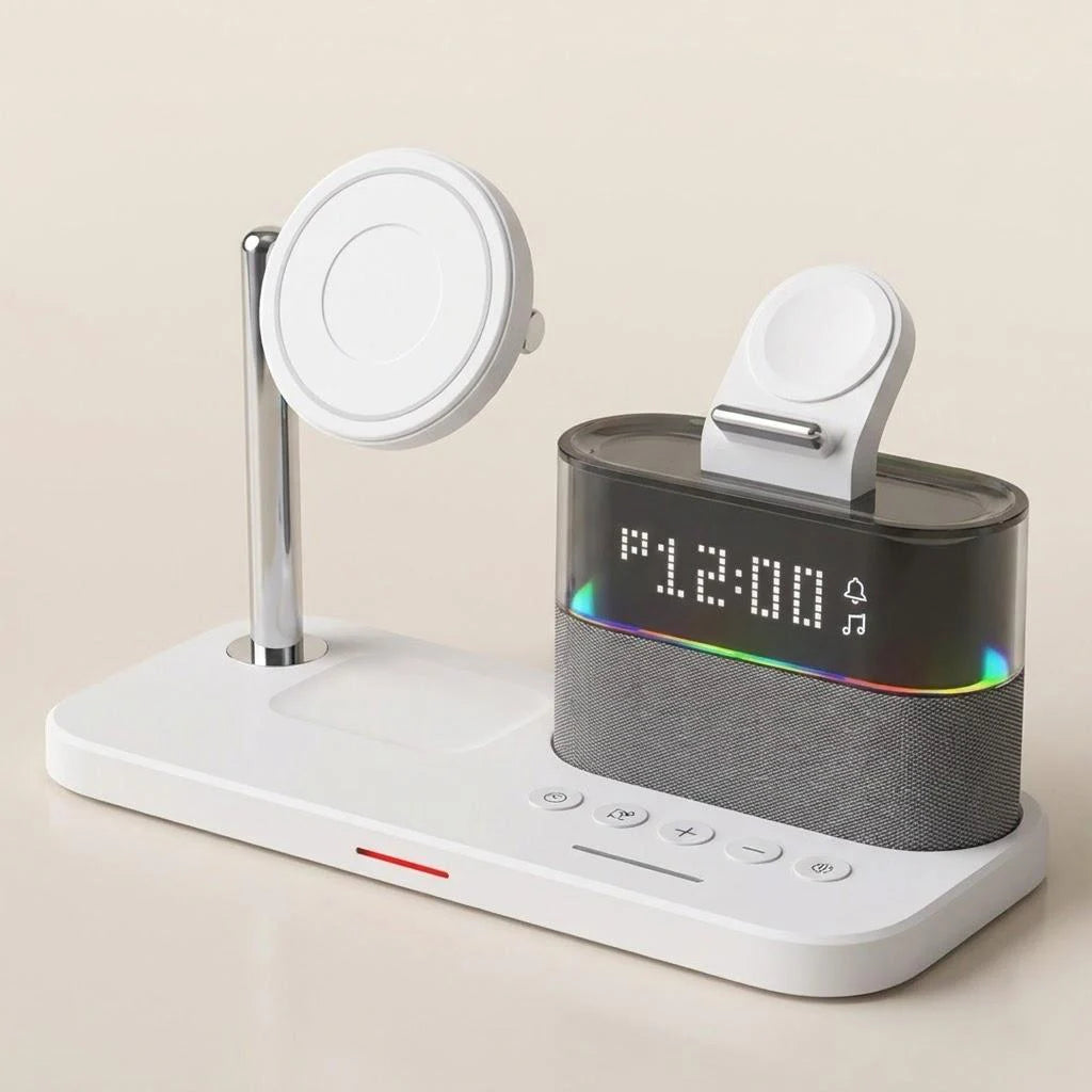 Wireless Charging Station Magnetic Stand for Series 17 16 15 14 13 12 iWatch Ultra 8 7 6 5 and Wireless Earbuds Pro 2 3