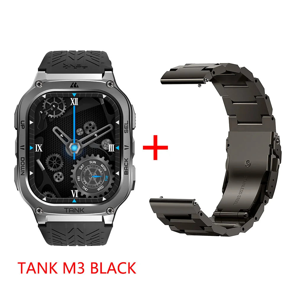 2025 Original KOSPET TANK M3 Smart Watch Men Smartwatch For Women 480mAh Digital Fitness AMOLED AOD Bluetooth Waterproof Watches