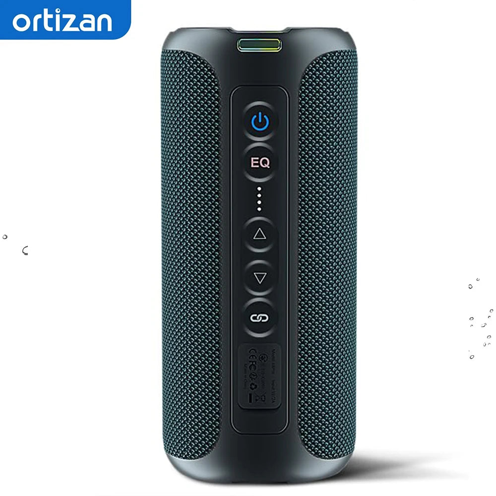 Ortizan X8 Pro, Waterproof Portable Bluetooth Speaker, RGB Lights, Premium Sound Quality