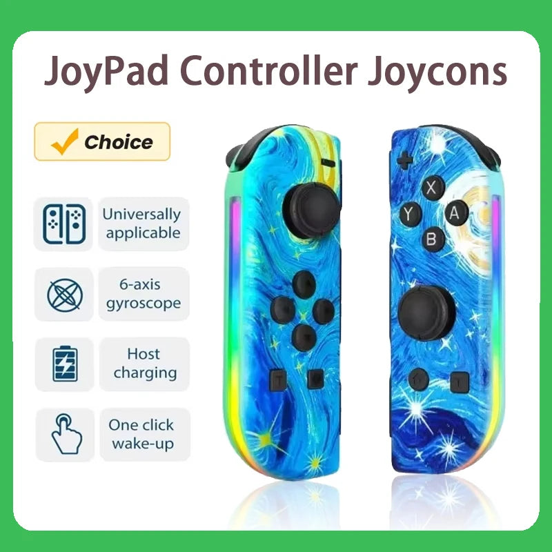 RGB Wireless Controllers for Nintendo Switch / OLED / Lite