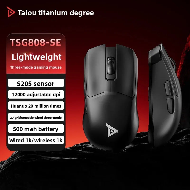 Taidu 808 Talon 3395 Wireless Tri-mode Gaming Mouse, Lightweight, for E-sports, PC & Office, Delta