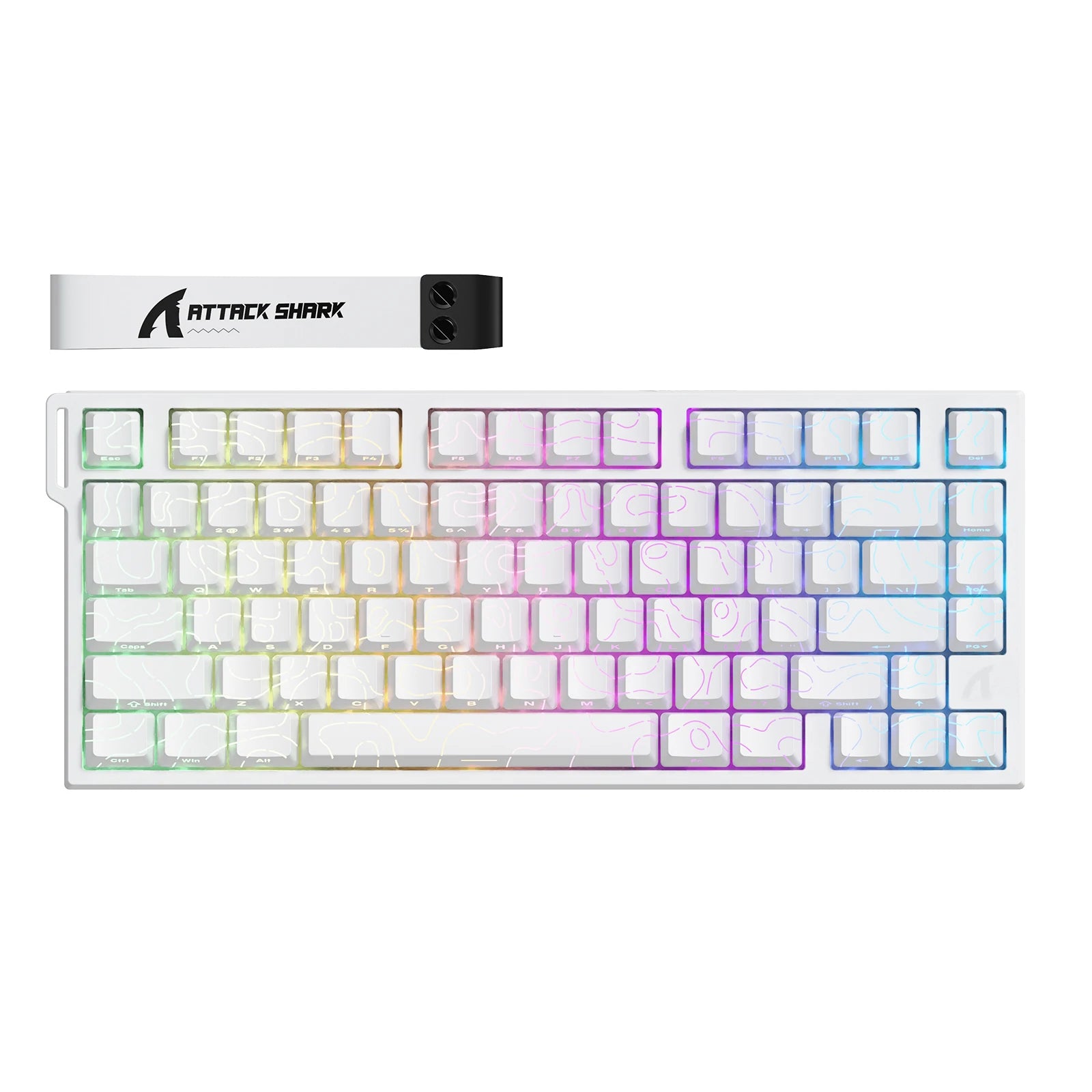 ATTACK SHARK R82 HE Rapid Trigger Wired Mechanical Gaming Keyboard TKL NKRO with 8K Polling,0.005mm RT Accuracy,256K Scan Rate,