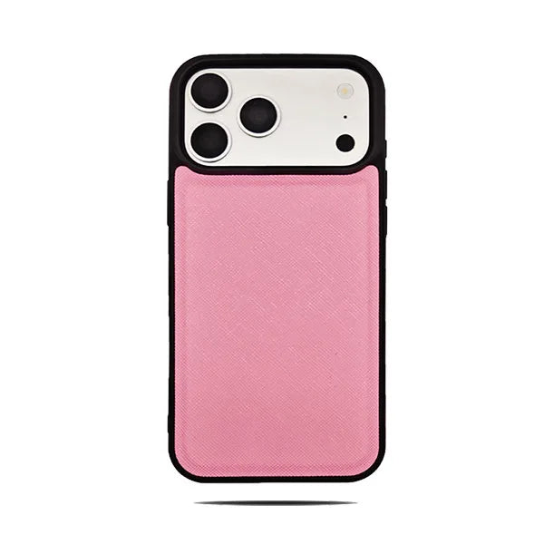 burgundy Fashion Saffiano Leather Business Phone Case for iPhone 17 16 15 14 13 Pro Max Elegant Shockproof Bumper Cover