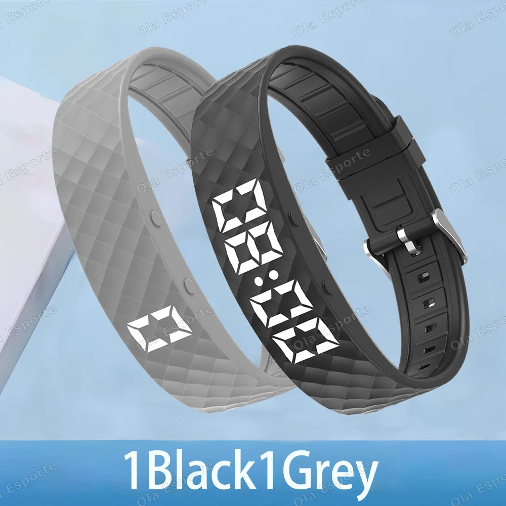 Smart Multifunctional Wristband Fitness Bracelet IP65 Waterproof Sport LED Activity Sleep Tracker Smart Watch Pedometer New 2025