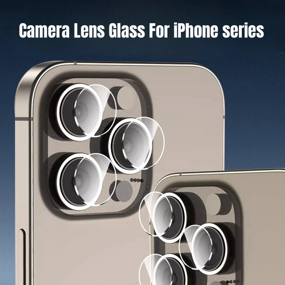 5Pcs Camera Protector Glass For iPhone 14Pro 15 Pro Max Plus Back DYM Lens Screen Protective Film For iPhone 16ProMax Lens Cover