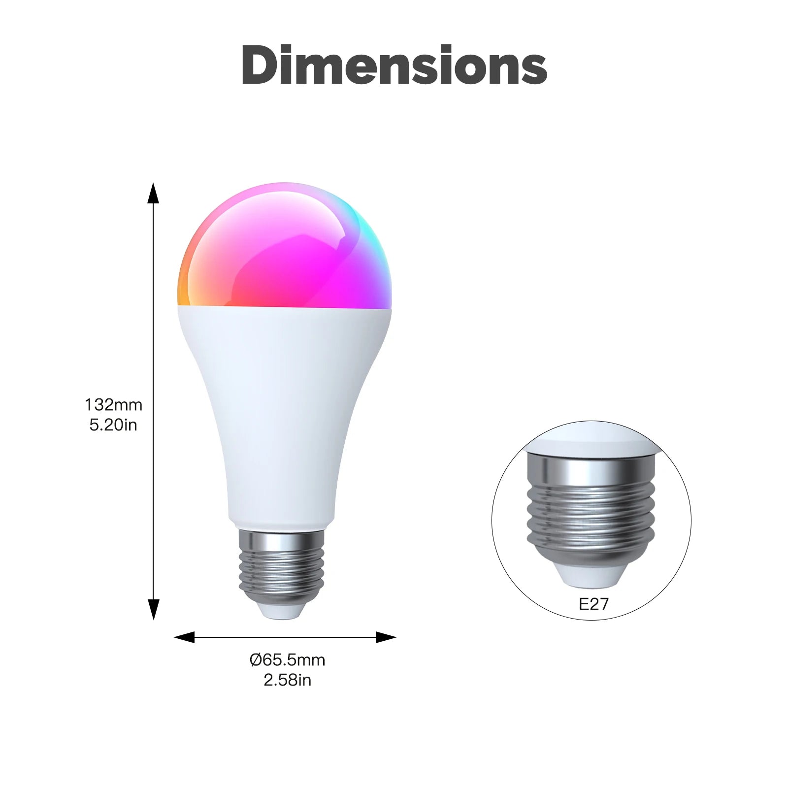 MOES Tuya Smart Zigbee LED Bulb 14W RGB C+W E27 Colors Dimmable 2700K-6500K Smart Life App Adjustable Control Alexa Google Home