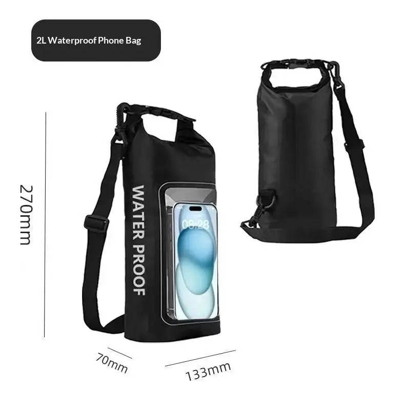 2026 New Sale 2L PVC Swimming Waterproof Bag Universal Waterproof Phone Cases Bag For Trekking