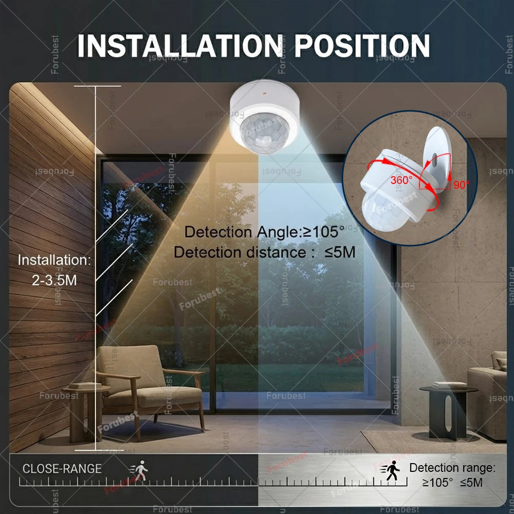Zigbee 3.0 Smart PIR Motion Sensor Human Body Movement Infrared Detector Illuminance Vibration Sensor,for Home Assistant Z2MQTT
