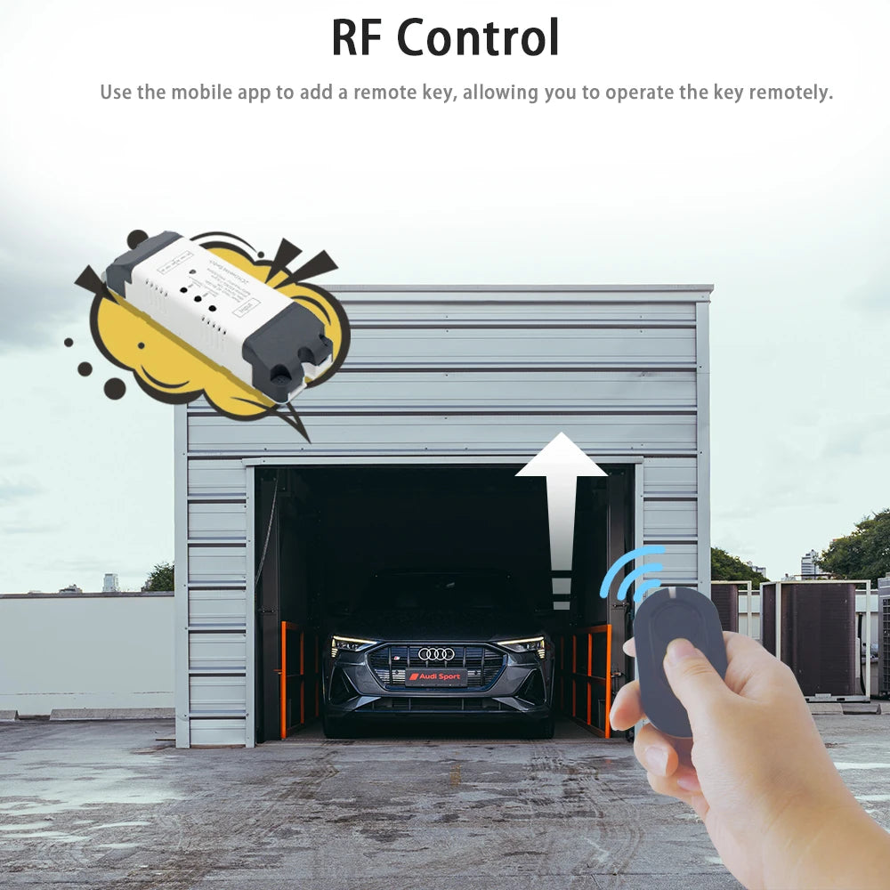 WiFi Switch Smart Opener APP Remote Controller For Garage Door Gate Supprot Alexa Echo Google Home eWelink Control + RF 433MHz