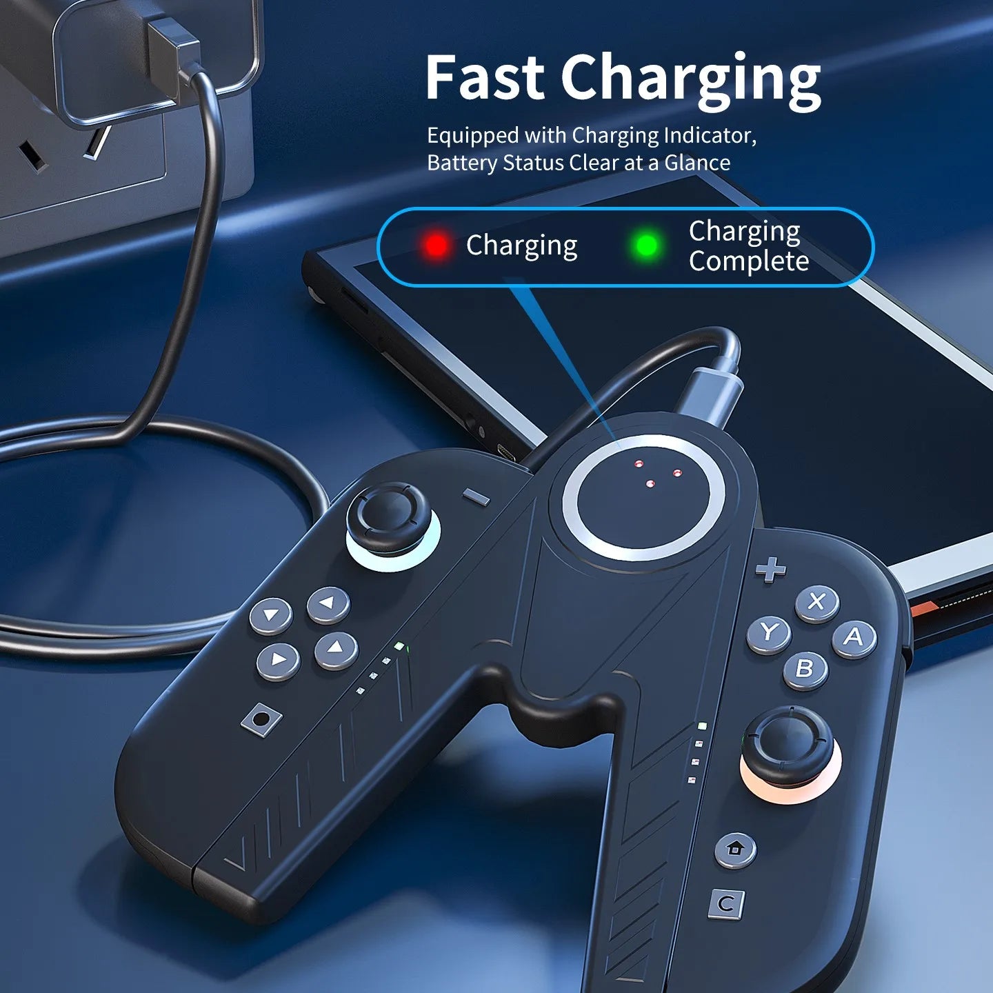 Special Charging Grip for Nintendo Switch 2 Joy-Con 2 Magnetic Charging Dock with Type-C Cable for Switch 2 Joy Con