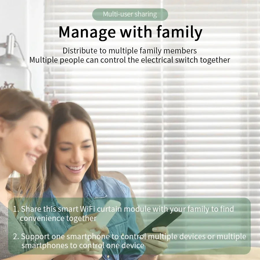 Smart Curtain Switch Intelligent Controllers Roller Blinds Shutter Motor Tuya WiFi/RF 433/WiFi&RF 433 Optional