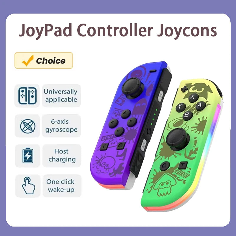 RGB Wireless Controllers for Nintendo Switch / OLED / Lite