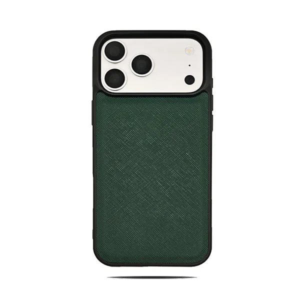 burgundy Fashion Saffiano Leather Business Phone Case for iPhone 17 16 15 14 13 Pro Max Elegant Shockproof Bumper Cover