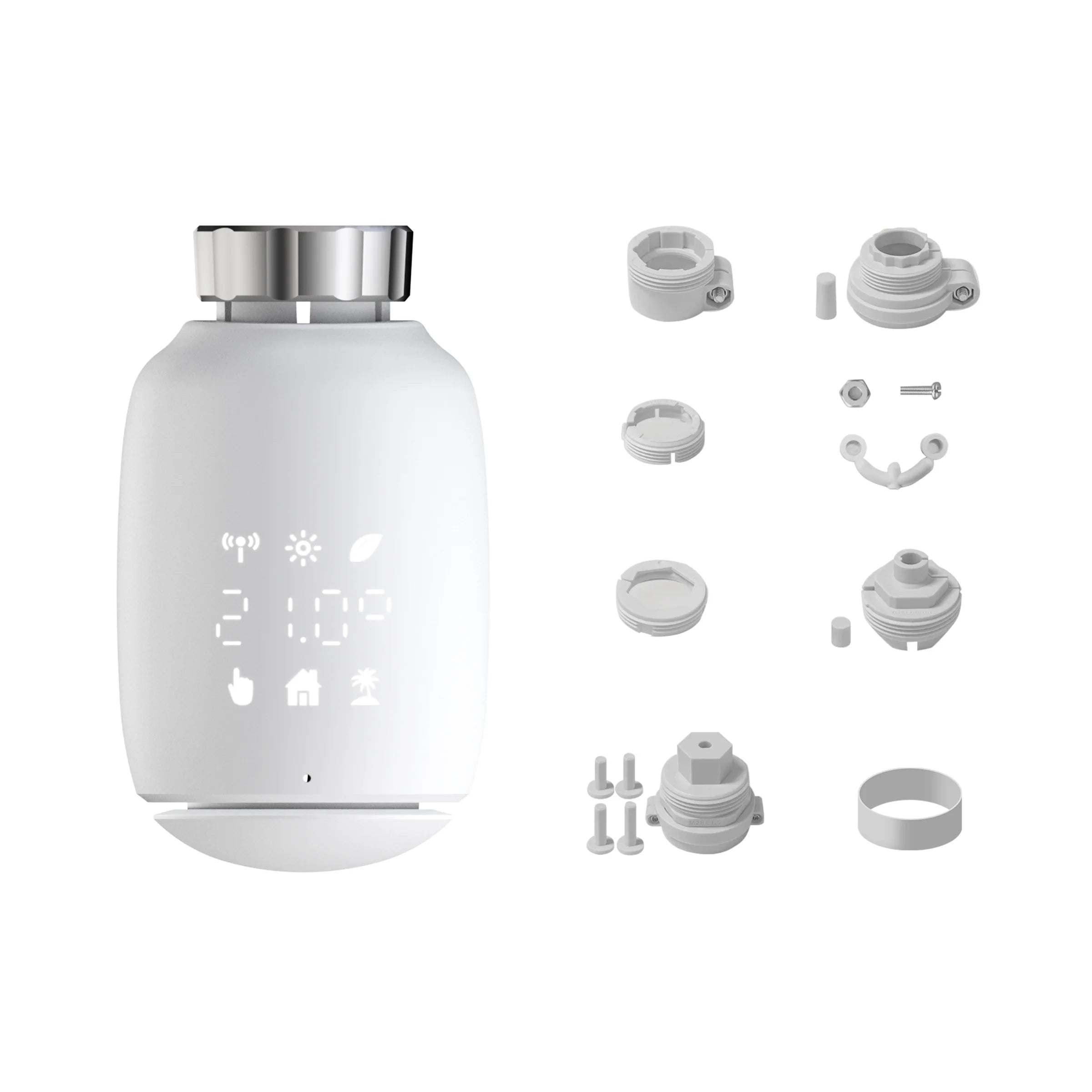 GIRIER TRV ZigBee Thermostatic Radiator Valve Tuya Smart Radiator Thermostat Programmable Temperature Controller Work with Alexa
