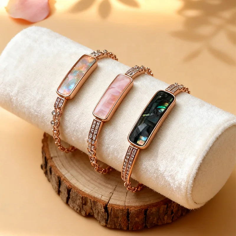 A01 Heart Rate Blood Oxygen Sport Sleep Monitor Stainless Steel IP68 Waterproof Fashion Luxury Ladies Smart Bracelet for Women