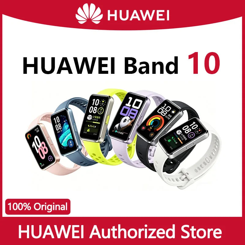 HUAWEI Band 10 Smart Bracelet Fitness Tracker Heart Rate Sleep Monitor 14 Days Battery Life Compatible with iOS and Android