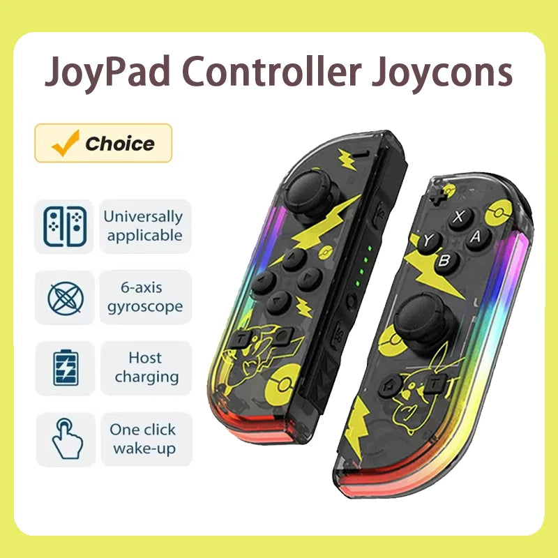RGB Wireless Controllers for Nintendo Switch / OLED / Lite