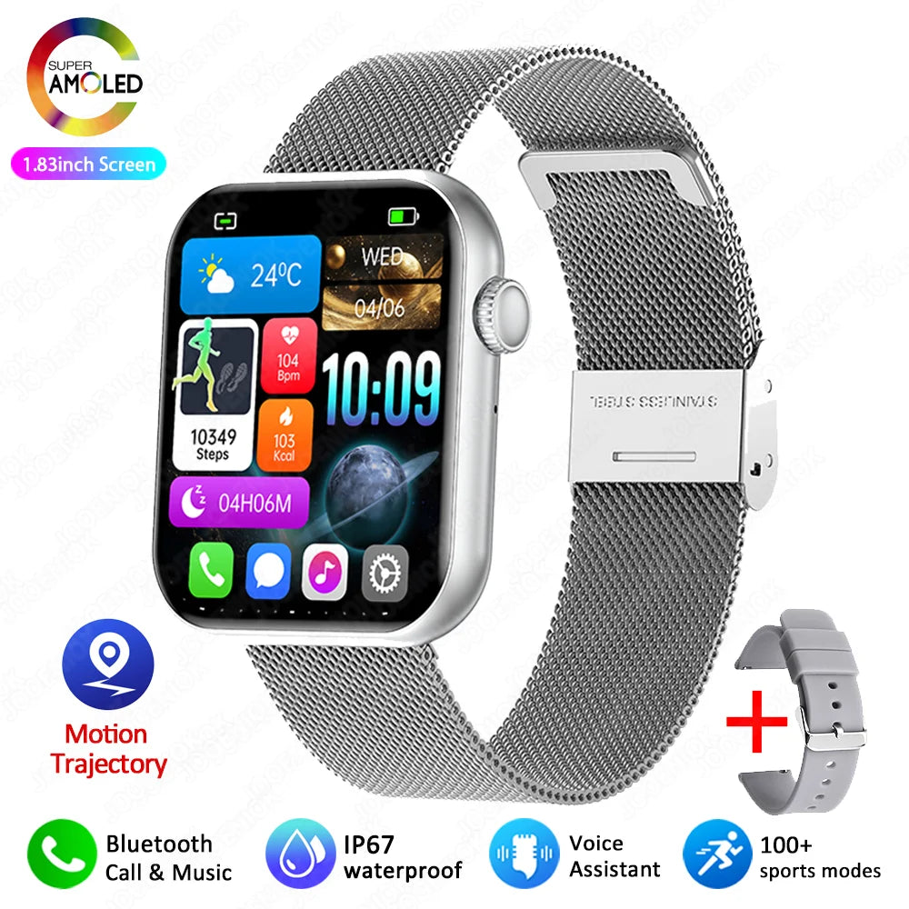 2025 New Smart Watch Men Women Waterproof Support 120 Sports ECG+PPG 1.81 inch Bluetooth Call Smart Watch For Apple DT Watch 10