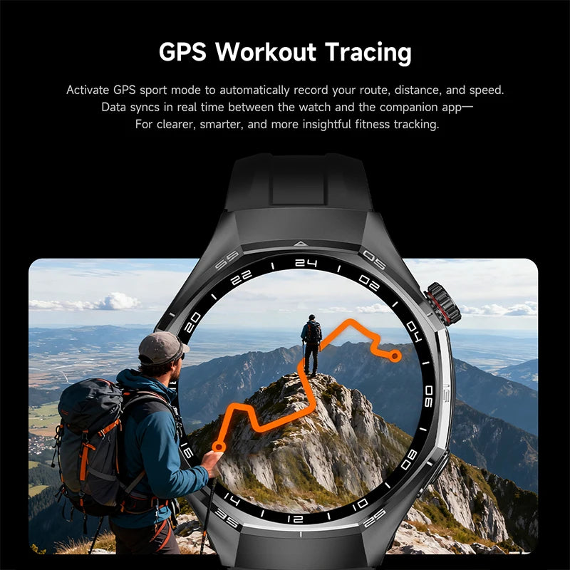 2026 New Watch 6 Pro Smart Watch AMOLED Screen GPS Tracker HD Bluetooth Call Waterproof Sports Health Monitoring Smartwatch Men