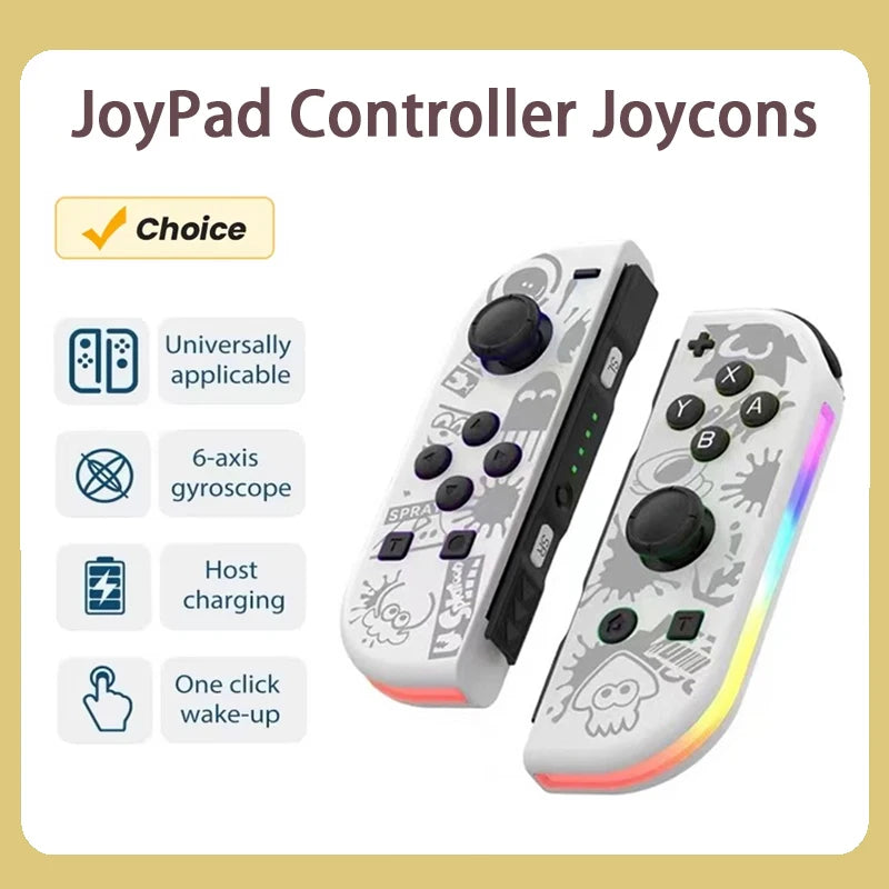 RGB Wireless Controllers for Nintendo Switch / OLED / Lite