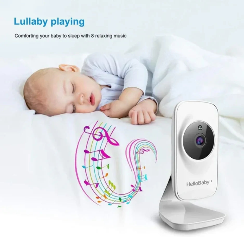 HelloBaby HB050 5" Wireless Video Baby Monitor with Night Vision, Crying Detection & Two-Way Talk