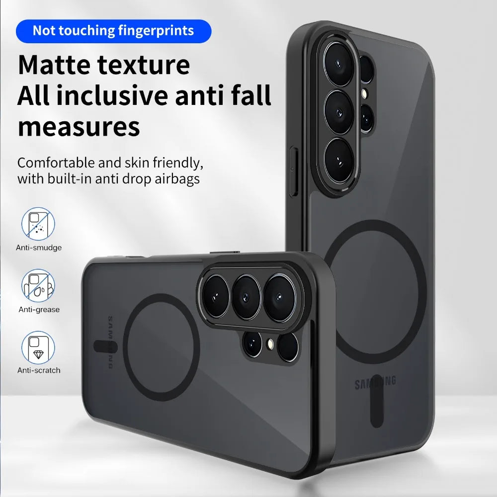 Luxury Matte for Magsafe Shockproof Protector Hard Cover Cases S26Ultra Magnetic Phone Case For Samsung S26 Plus S 26 Ultra