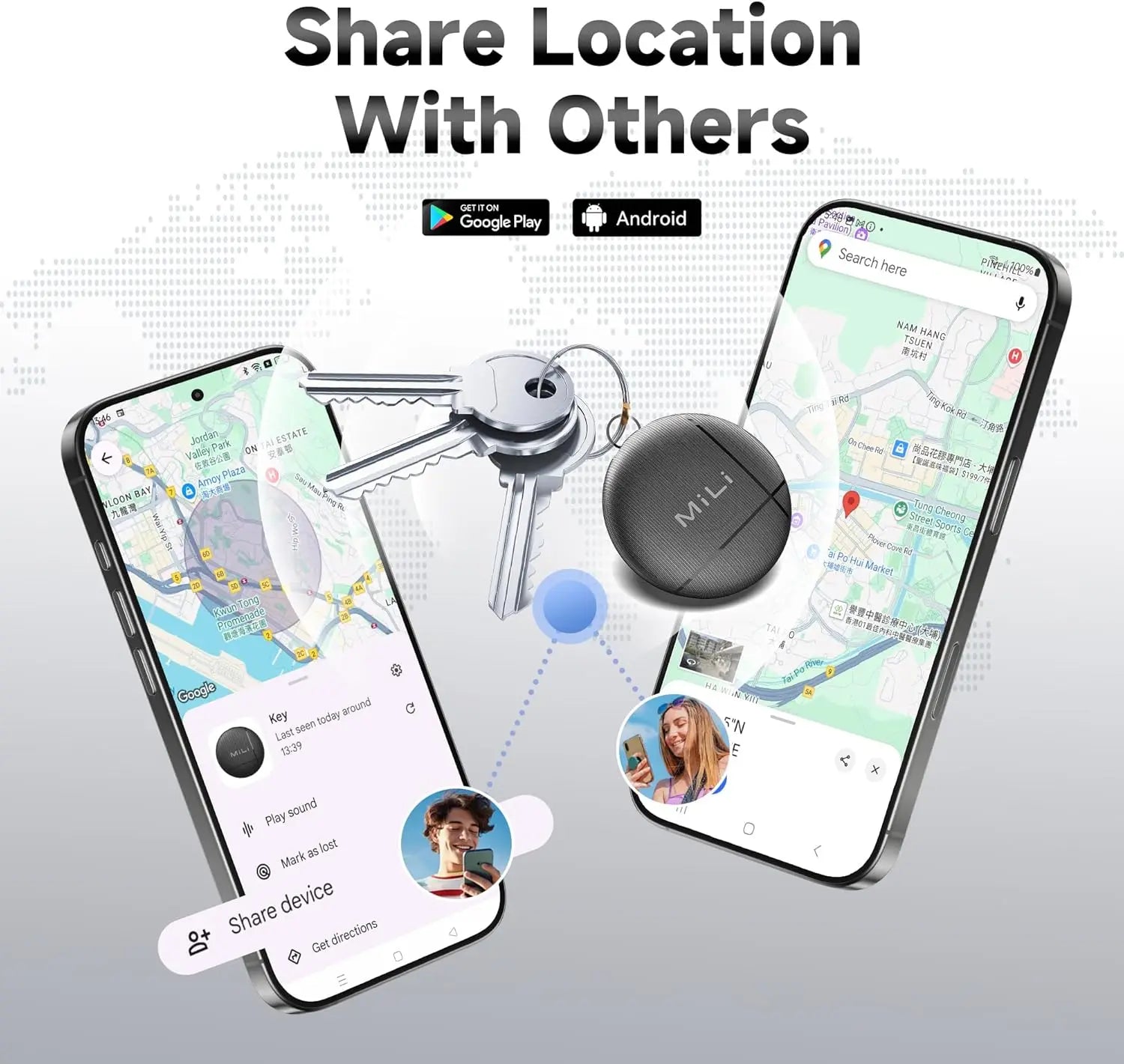Smart Bluetooth Tags Compatible with Google Find Hub App Android (only) Item Locator Tracker Tags for Suitcases/Luggages