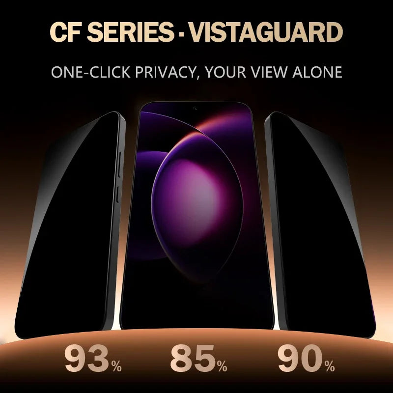 LeReach CF For Xiaomi 17T Pro / 17T 2pcs Privacy Tempered Glass Anti-Glare With Dust-Free VistaGuard Screen Protector