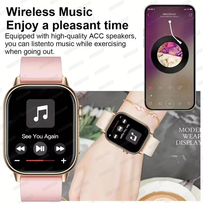 2026New Multifunctional SmartWatch Women Gift Built-in GPS Bluetooth Call Music Fitness Sports Bracelet Sleep Monitor watch Lady