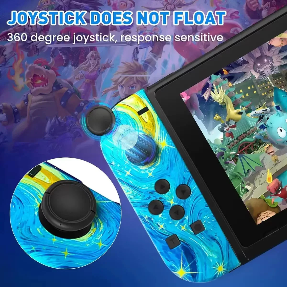 RGB Wireless Controllers for Nintendo Switch / OLED / Lite