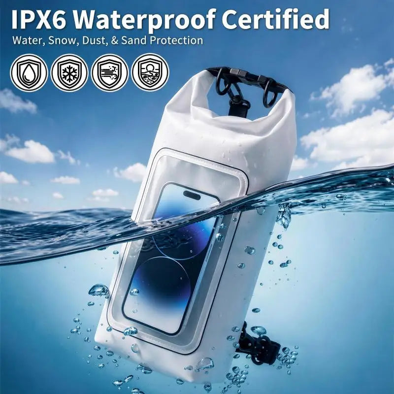 2026 New Sale 2L PVC Swimming Waterproof Bag Universal Waterproof Phone Cases Bag For Trekking