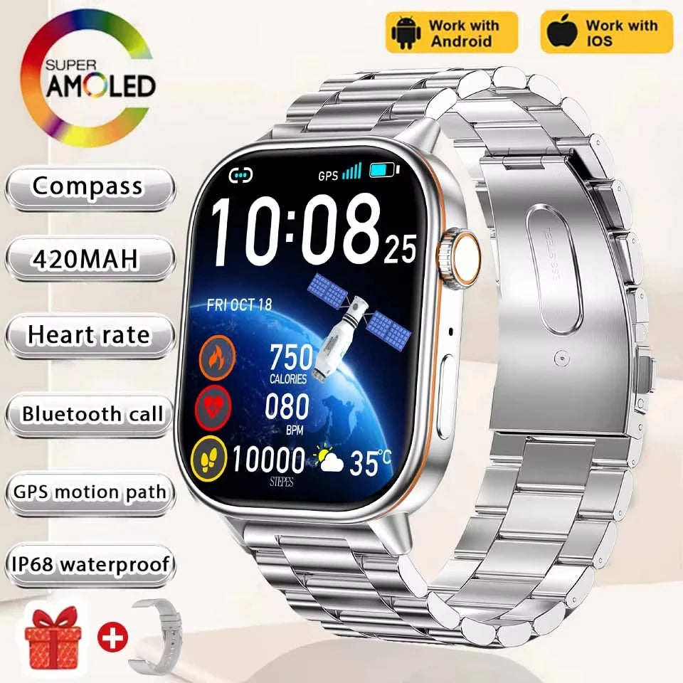 2026New Multifunctional SmartWatch Women Gift Built-in GPS Bluetooth Call Music Fitness Sports Bracelet Sleep Monitor watch Lady