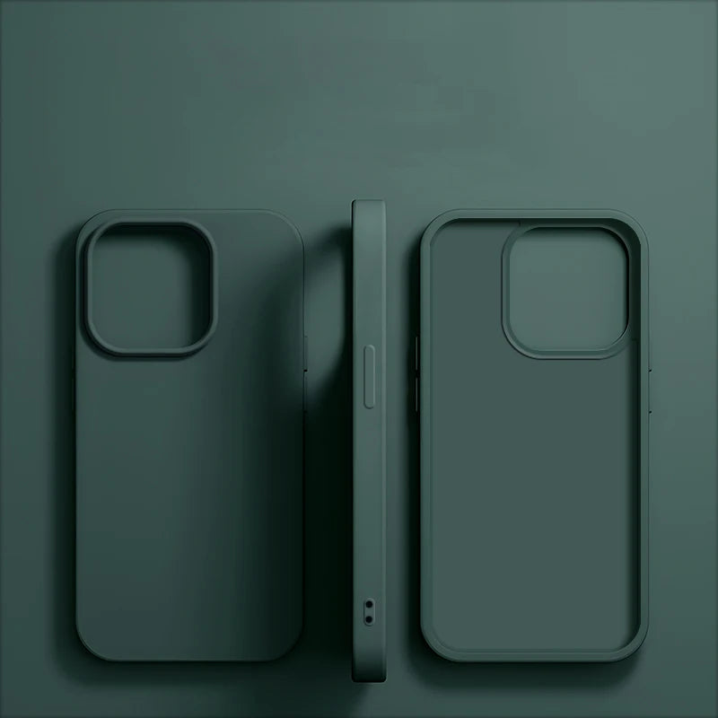 Luxury Liquid Silicone Phone Case for APPLE iPhone 11 13 12 14 15 16 Pro Max Cases for iPhone 17 Pro Shockproof Protector Cover