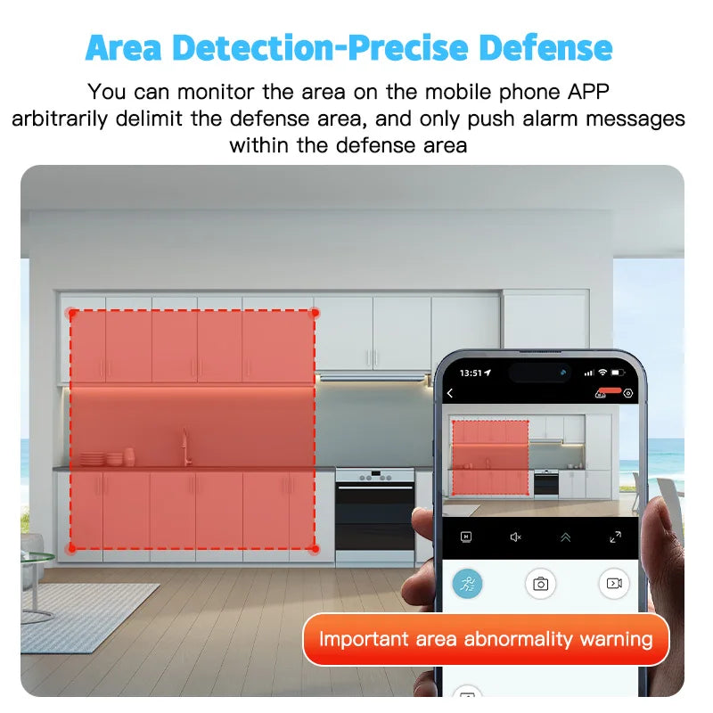 SZSINOCAM 3MP Mini Camera WiFi Wireless Monitoring Security Protection Remote Monitor Camcorders Video Surveillance Smart Home