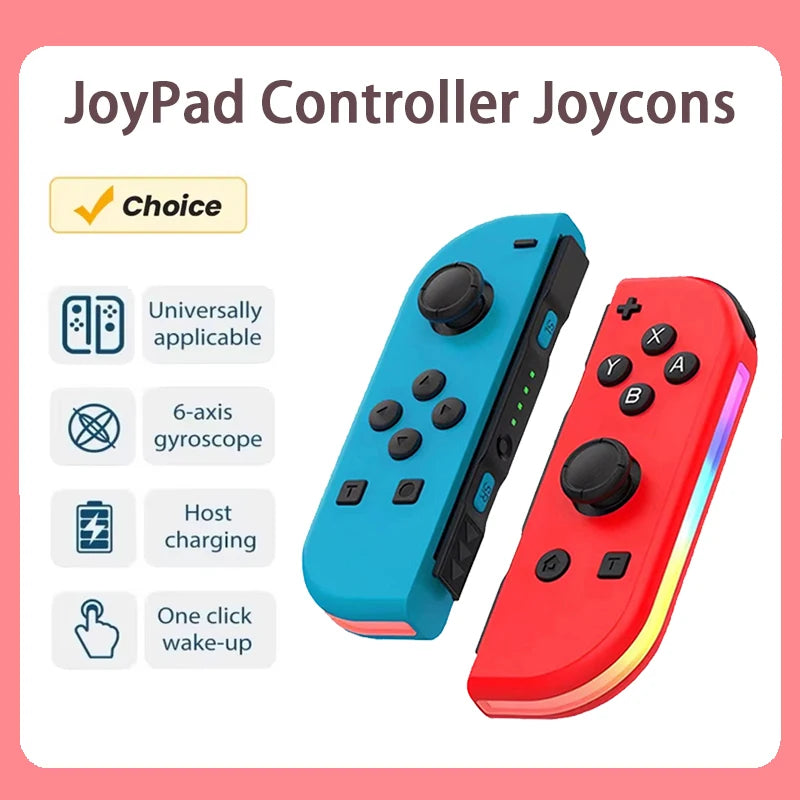 RGB Wireless Controllers for Nintendo Switch / OLED / Lite