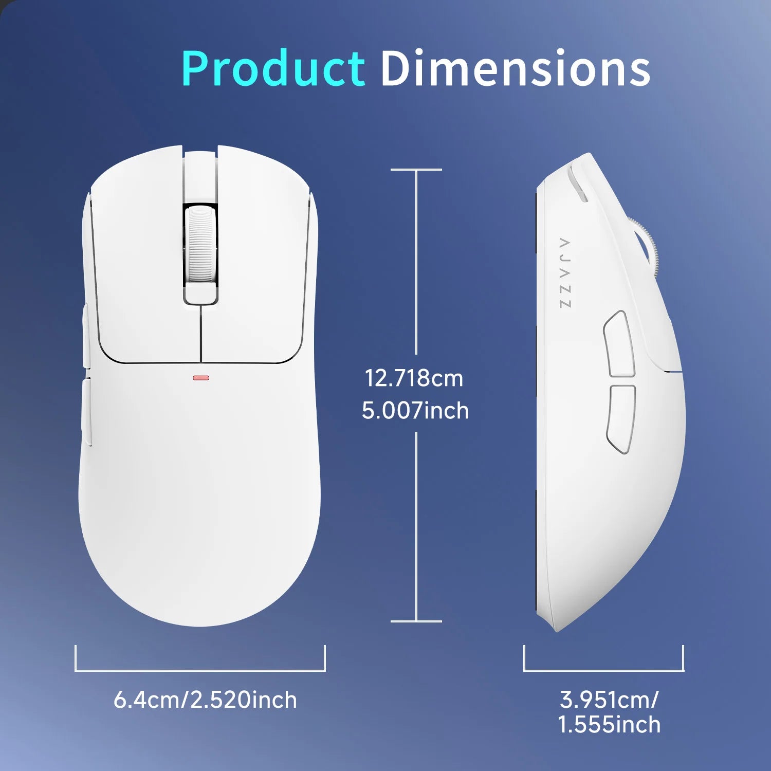 AJAZZ AJ200 NL AI MC & AJ200P NL AI MC Triple-Mode Smart Gaming Mouse, 63g ultra-lightweight, with magnetic dock, equipped with PixArt PAW3311 sensor, 2.4G / Bluetooth / Wired connection, 20-million-click switches and TTC enc