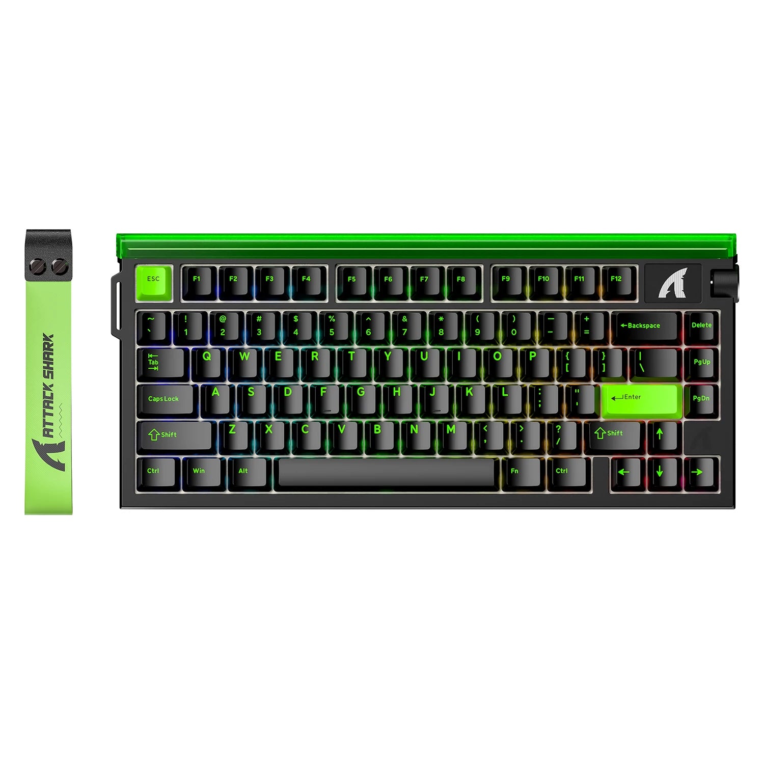 ATTACK SHARK R85HE Wired 75% Hall Effect Rapid Trigger Mechanical RGB Gaming Keyboard 8K Polling,0.05mm RT Accuracy