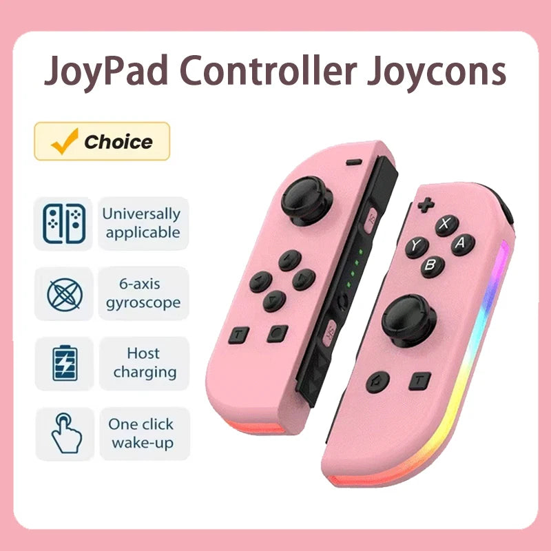 RGB Wireless Controllers for Nintendo Switch / OLED / Lite