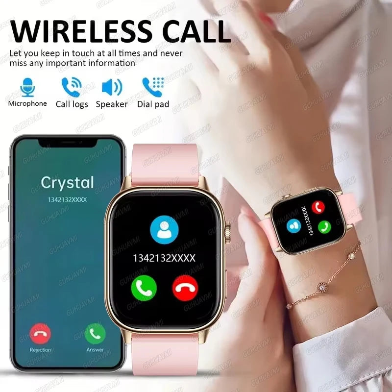 2026New Multifunctional SmartWatch Women Gift Built-in GPS Bluetooth Call Music Fitness Sports Bracelet Sleep Monitor watch Lady